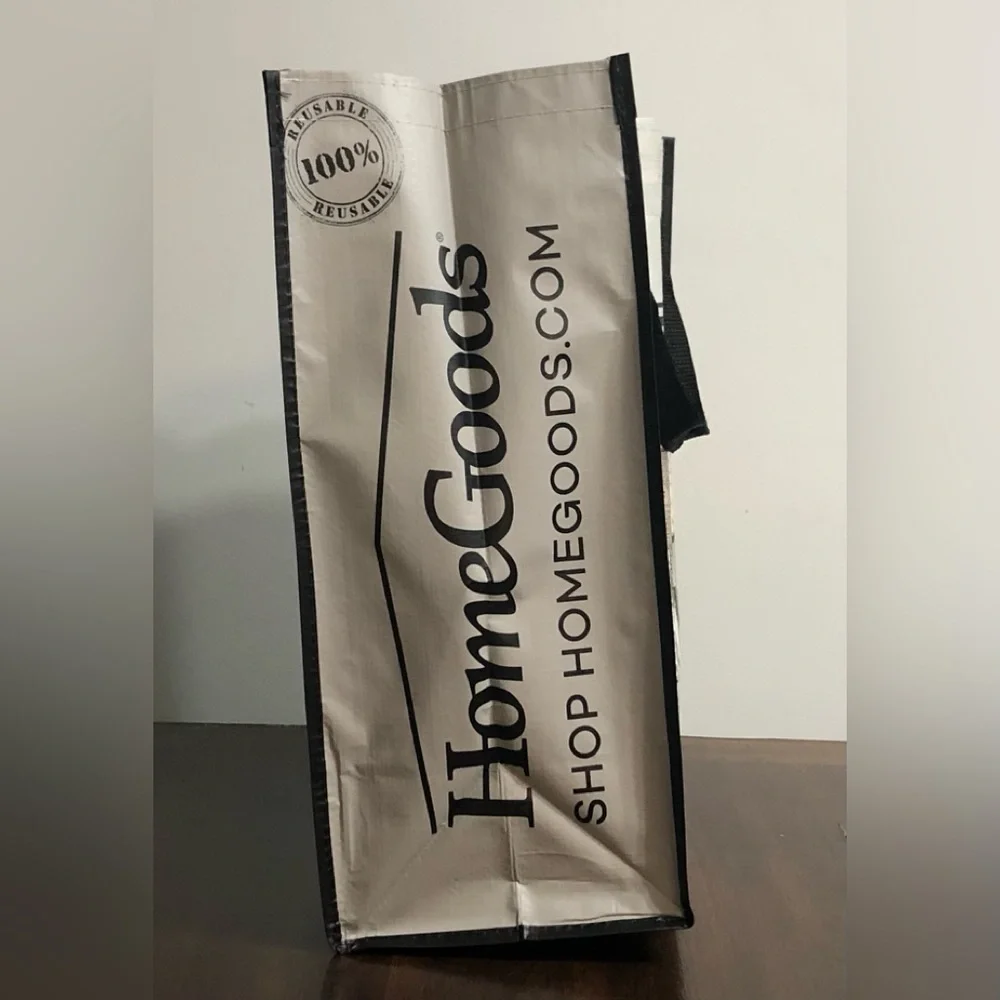 HomeGood Tote Reusable shopping bag NYC graphic gray.XL